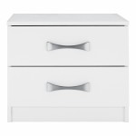 ΚΟΜΟΔΙΝΟ ΜΕ 2 ΣΥΡΤΑΡΙΑ ASHLYN ΚΑΙ ΑΣΗΜΙ ΧΕΡΟΥΛΙ HM2235.05 ΛΕΥΚΟ 48x40,5x41,5Y εκ.