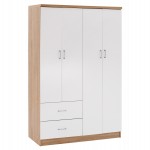 ΝΤΟΥΛΑΠΑ 4ΦΥΛΛΗ ME 2 ΣΥΡΤΑΡΙΑ BLAKELY HM339.06 SONAMA ΛΕΥΚΗ 120Χ42,5Χ180,5 εκ.