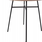 ΤΡΑΠΕΖΙ ADELAIDE ΜΕ ΜDF ΕΠΙΦΑΝΕΙΑ SONAMA & ΜΕΤΑΛΛΙΚΑ ΠΟΔΙΑ HM8743.01 Φ80Χ75 εκ.