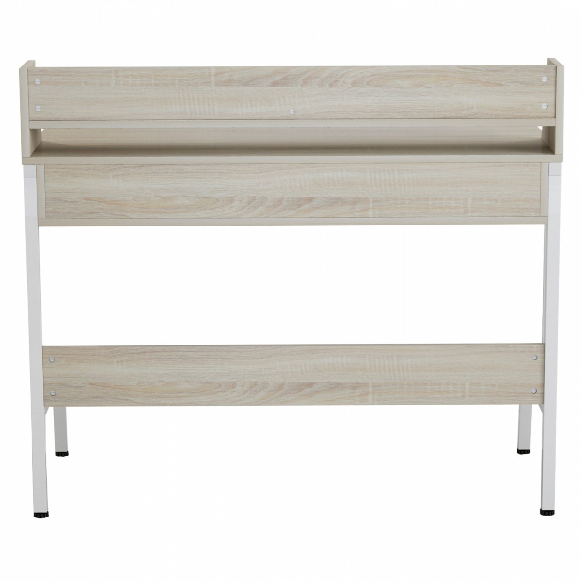 ΓΡΑΦΕΙΟ OLIVIER HM2129.01 ΜΕΛΑΜΙΝΗ ΣΕ SONAMA-ΛΕΥΚΟ-ΛΕΥΚΟΣ ΜΕΤΑΛΛΙΚΟΣ ΣΚΕΛΕΤΟΣ 104x48x89Υεκ