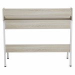 ΓΡΑΦΕΙΟ OLIVIER HM2129.01 ΜΕΛΑΜΙΝΗ ΣΕ SONAMA-ΛΕΥΚΟ-ΛΕΥΚΟΣ ΜΕΤΑΛΛΙΚΟΣ ΣΚΕΛΕΤΟΣ 104x48x89Υεκ