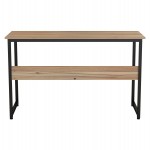 ΓΡΑΦΕΙΟ PORTIS HM2131.02 ΜΕΛΑΜΙΝΗ ΣΕ ΚΑΡΥΔΙ ΜΕ ΜΑΥΡΟ ΜΕΤΑΛΛΙΚΟ ΣΚΕΛΕΤΟ 120X50X75Υεκ.