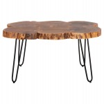 ΤΡΑΠΕΖΙ ΣΑΛΟΝΙΟΥ OSLO HM8205.11 ΜΑΣΙΦ ΚΟΡΜΟΣ ΑΚΑΚΙΑΣ-ΜΕΤΑΛ.ΠΟΔΙΑ 89x58x47Υεκ