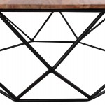 ΤΡΑΠΕΖΙ ΣΑΛΟΝΙΟΥ DRAKE ΜΕ ΞΥΛΟ ΑΚΑΚΙΑΣ HM8777.11 Φ82x40 εκ.