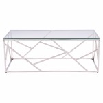 ΤΡΑΠΕΖΙ ΣΑΛΟΝΙΟΥ JANA ΜΕ ΓΥΑΛΙ ΚΑΙ ΒΑΣΗ ΧΡΩΜΙΟΥ 120X60Χ45Y EK.HM8617.01