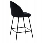 ΣΚΑΜΠΟ ODED ΜΕΣΑΙΟΥ ΥΨΟΥΣ HM8732.14 ΜΕ ΜΕΤΑΛΛΙΚΑ ΠΟΔΙΑ & ΒΕΛΟΥΔΟ ΜΑΥΡΟ 45x53x98 εκ.