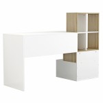 ΓΡΑΦΕΙΟ ΜΕΛΑΜΙΝΗΣ ΜΕ ΒΙΒΛΙΟΘΗΚΗ SYNDYA HM8993.02 ΛΕΥΚΟ SONAMA 149x48x105Y εκ.