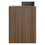 ΓΡΑΦΕΙΟ ΜΕΛΑΜΙΝΗΣ ΜΕ ΡΑΦΙΑ SYNDYA HM8994.01 ΚΑΡΥΔΙ- ΓΚΡΙ 112x55x85Y εκ.