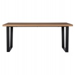 ΤΡΑΠΕΖΙ ΤΡΑΠΕΖΑΡΙΑΣ ASTORIA HM9012 ΜΕ ΚΑΠΛΑΜΑ ΔΡΥΟΣ ΣΕ ΣΤΥΛ ΡΟΥΣΤΙΚ 180X90X75Yεκ. 40mm ΠΑΧΟΣ