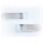 ΣΕΤ ΡΑΦΙΑ ΤΟΙΧΟΥ 2ΤΜΧ ΜΕΛΑΜΙΝΗΣ SILLIA HM9192.03 ΛΕΥΚΟ ΕΚΡΟΥ 55x20x22Y εκ.