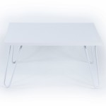 ΤΡΑΠΕΖΙ ΣΑΛΟΝΙΟΥ SILLIA HM9180.02 ΛΕΥΚΟ 60x60x29Y εκ.