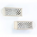 ΣΕΤ ΡΑΦΙΑ ΤΟΙΧΟΥ 2ΤΜΧ ΜΕΛΑΜΙΝΗΣ SILLIA HM9192.02 SONAMA ΕΚΡΟΥ 55x20x22Y εκ.