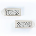 ΣΕΤ ΡΑΦΙΑ ΤΟΙΧΟΥ 2ΤΜΧ ΜΕΛΑΜΙΝΗΣ SILLIA HM9192.02 SONAMA ΕΚΡΟΥ 55x20x22Y εκ.