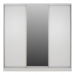 ΝΤΟΥΛΑΠΑ ΣΥΡΟΜΕΝΗ ADLER ΜΕΛΑΜΙΝΗΣ ΛΕΥΚΗ ΜΕ ΚΑΘΡΕΦΤΗ 3ΦΥΛΛΗ HM2462.03  240x60x240 εκ.