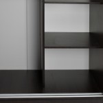 ΝΤΟΥΛΑΠΑ ΣΥΡΟΜΕΝΗ ADLER ΜΕΛΑΜΙΝΗΣ WENGE ΜΕ ΚΑΘΡΕΠΤΗ HM2437.02  180X60X210Υεκ.