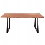 ΤΡΑΠΕΖΙ ΤΡΑΠΕΖΑΡΙΑΣ SOFIA SLIM HM8501.11 ΑΠΟ ΜΑΣΙΦ ΞΥΛΟ ΑΚΑΚΙΑΣ 200x100x77Υ εκ.