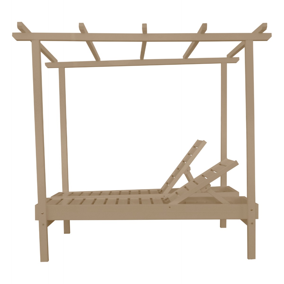 ΞΑΠΛΩΣΤΡΑ ΕΠΑΓΓΕΛΜ. ΜΥΚΟΝΟΣ ΞΥΛΙΝΗ ΔΙΠΛΗ ΜΠΕΖ ΜΕ ΟΥΡΑΝΟ 205x167x212Υεκ.HM5428.02