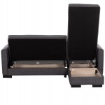 ΚΑΝΑΠΕΣ ΚΡΕΒΑΤΙ GHUFRAN ΓΩΝΙΑ ΑΝΑΣΤΡΕΨΙΜΗ ΓΚΡΙ ΜΕ ΑΠΟΘΗΚΕΤΙΚΟ ΧΩΡΟ HM3244.03 202x140x78Yεκ.