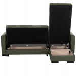 ΚΑΝΑΠΕΣ ΚΡΕΒΑΤΙ GHUFRAN ΓΩΝΙΑ ΑΝΑΣΤΡΕΨΙΜΗ DARK OLIVE ΜΕ ΑΠΟΘΗΚΕΤΙΚΟ ΧΩΡΟ HM3244.05 202x140x78Yεκ.