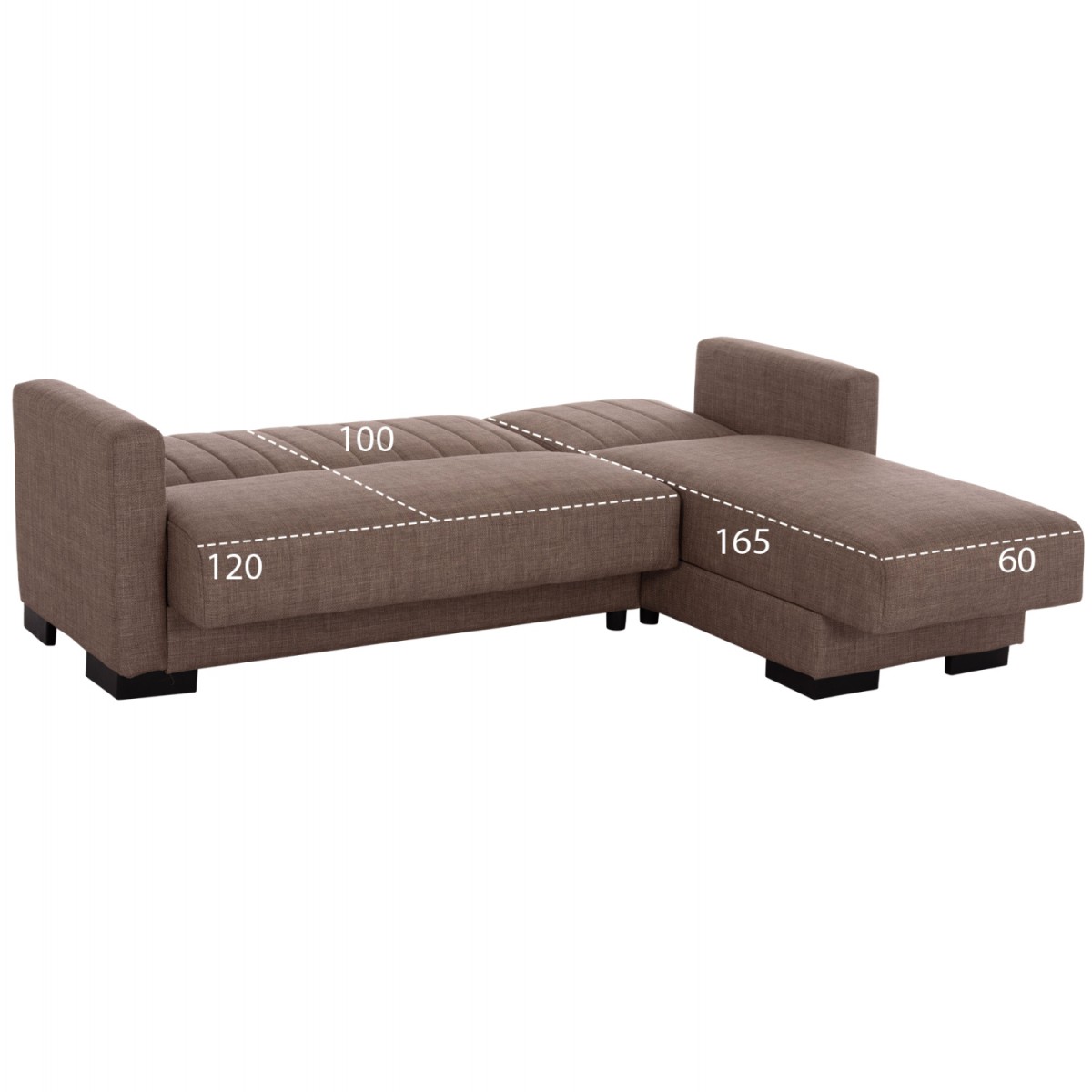 ΚΑΝΑΠΕΣ ΚΡΕΒΑΤΙ GHUFRAN ΓΩΝΙΑ ΑΝΑΣΤΡΕΨΙΜΗ ΜΠΕΖ HM3244.04 ΜΕ ΑΠΟΘΗΚΕΤΙΚΟ ΧΩΡΟ 200x133x77Yεκ.