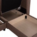 ΚΑΝΑΠΕΣ ΚΡΕΒΑΤΙ GHUFRAN ΓΩΝΙΑ ΑΝΑΣΤΡΕΨΙΜΗ ΜΠΕΖ HM3244.04 ΜΕ ΑΠΟΘΗΚΕΤΙΚΟ ΧΩΡΟ 200x133x77Yεκ.