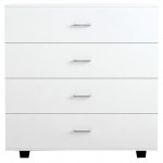 ΣΥΡΤΑΡΙΕΡΑ ΜΕΛΑΜΙΝΗΣ THORG ME 4 ΣΥΡΤΑΡΙΑ ΛΕΥΚΗ HM8996.03 80x40x83Υεκ.