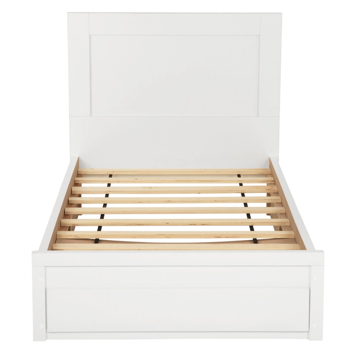 ΚΡΕΒΑΤΙ MELANY HM346.05 ΜΕ 1 ΣΥΡΤΑΡΙ ΛΕΥΚΟ ΓΙΑ ΣΤΡΩΜΑ 90Χ190 εκ.