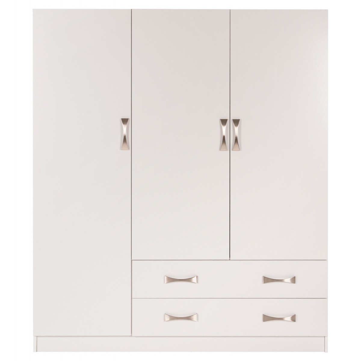 ΝΤΟΥΛΑΠΑ 3ΦΥΛΛΗ CARLY HM384.05 ΜΕ ΔΥΟ ΣΥΡΤΑΡΙΑ ΛΕΥΚΗ 150X55Χ180Υεκ.