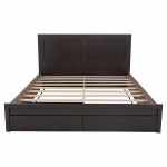 ΚΡΕΒΑΤΙ ΜΕΛΑΜΙΝΗΣ CAPRI HM312.11 ΜΕ 2 ΣΥΡΤΑΡΙΑ ΒΕΓΓΕ ΓΙΑ ΣΤΡΩΜΑ 150x200εκ.