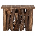 ΚΟΝΣΟΛΑ HM9336 ΑΠΟ ΜΑΣΙΦ ΞΥΛΟ ΤEAK ΦΥΣΙΚΟ 100X35X75Y εκ.