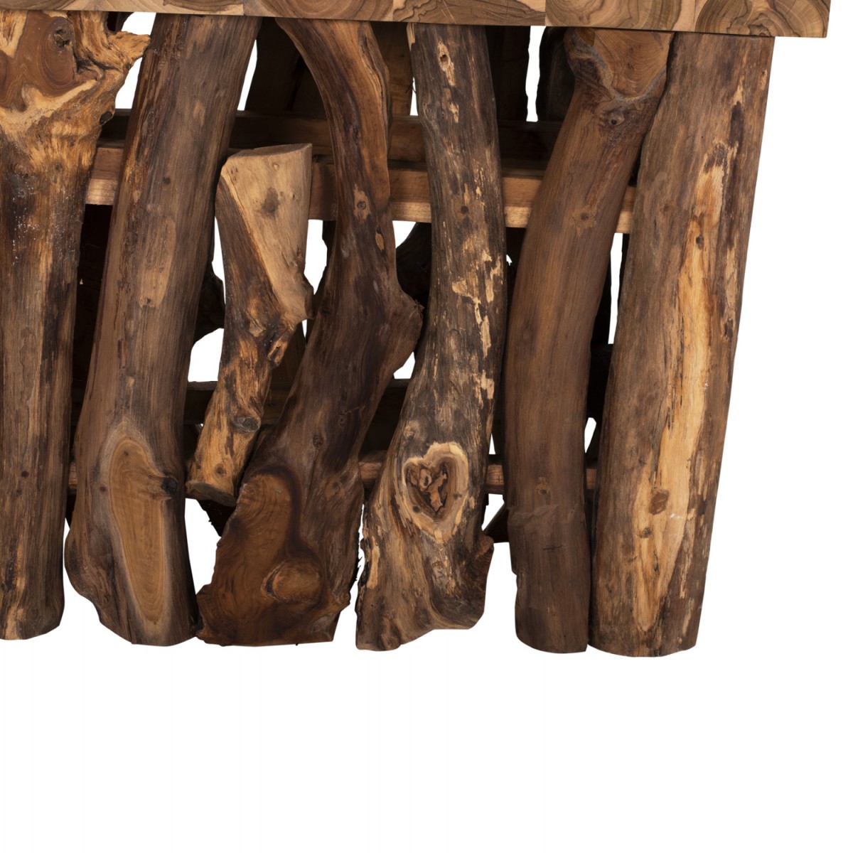 ΚΟΝΣΟΛΑ HM9336 ΑΠΟ ΜΑΣΙΦ ΞΥΛΟ ΤEAK ΦΥΣΙΚΟ 100X35X75Y εκ.