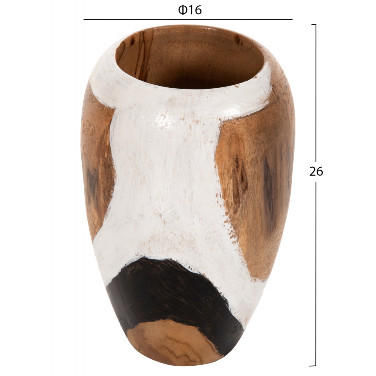 ΕΠΙΤΡΑΠΕΖΙΟ ΔΙΑΚΟΣΜΗΤΙΚΟ BAZO ΑΠΟ ΞΥΛΟ ΤΕΑΚ 16x16x26Υεκ.HM7728