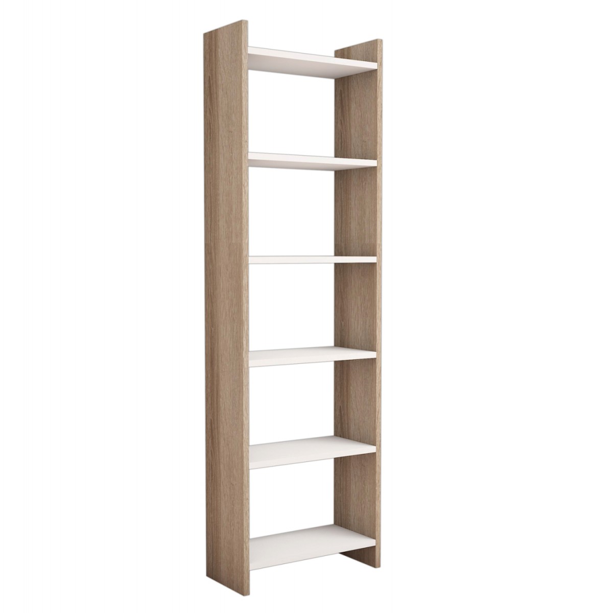 ΒΙΒΛΙΟΘΗΚΗ CLASSIKER HM9226.12 ΜΕΛΑΜΙΝΗΣ SONΟMA-ΛΕΥΚΟ 48,5x22x160Υεκ.