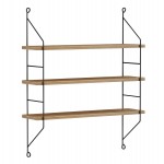 ΡΑΦΙΕΡΑ ΤΟΙΧΟΥ ACHALA ΜΕΛΑΜΙΝΗΣ HM9185.11 ΦΥΣΙΚΟ ΟΑΚ 60x15x68Yεκ.