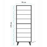 ΝΤΟΥΛΑΠΙ ΠΑΠΟΥΤΣΟΘΗΚΗ ΜΕΛΑΜΙΝΗΣ ΗΜ8954.01 SONAMA 50Χ38Χ135 εκ.