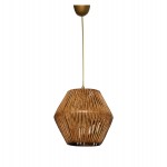 ΦΩΤΙΣΤΙΚΟ ΟΡΟΦΗΣ ΕΣΩΤΕΡΙΚΟΥ ΧΩΡΟΥ ΚΡΕΜΑΣΤΟ HM7362 ΑΠΟ ΜΕΤΑΛΛΟ ΚΑΙ BAMBOO ΚΑΡΥΔΙ 25x25x55Υ εκ.
