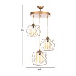 ΦΩΤΙΣΤΙΚΟ ΟΡΟΦΗΣ 3ΦΩΤΟ ΧΡΥΣΟ HM7515.01 40x85 εκ.