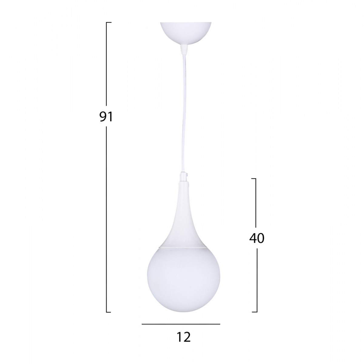 ΦΩΤΙΣΤΙΚΟ ΟΡΟΦΗΣ ΛΕΥΚΟ HM7517.03 12x91 εκ.