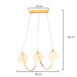 ΦΩΤΙΣΤΙΚΟ ΟΡΟΦΗΣ ΧΡΥΣΟ 3ΦΩΤΟ HM7384.02  60x85cm