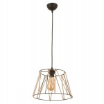 ΦΩΤΙΣΤΙΚΟ ΟΡΟΦΗΣ ΜΕΤΑΛΛΙΚΟ ΜΑΥΡΟ ΜΕ ΣΧΟΙΝΙ ΜΠΕΖ HM7566.01 Φ30x81Υ εκ.