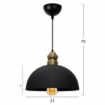 ΦΩΤΙΣΤΙΚΟ ΟΡΟΦΗΣ ΜΑΥΡΟ HM7612.01