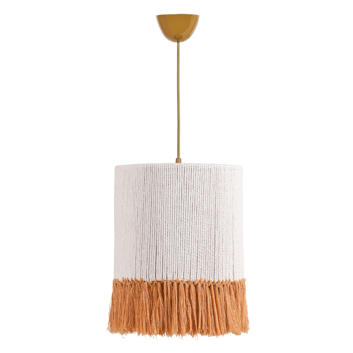 ΦΩΤΙΣΤΙΚΟ ΟΡΟΦΗΣ ΚΡΕΜΑΣΤΟ ΑΠΟ ΣΧΟΙΝΙ ΛΕΥΚΟ ΜΠΕΖ HM7651.03 Φ25x80 εκ.