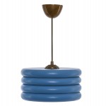 ΦΩΤΙΣΤΙΚΟ ΟΡΟΦΗΣ ΚΡΕΜΑΣΤΟ ΑΠΟ ΞΥΛΟ ΜΠΛΕ HM7655.02 Φ23x57 εκ.