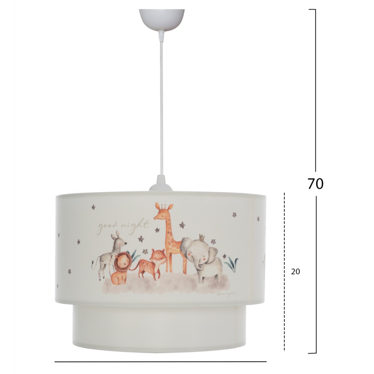 ΠΑΙΔΙΚΟ ΦΩΤΙΣΤΙΚΟ ΟΡΟΦΗΣ BALOO Φ30x70εκ. HM7572.03