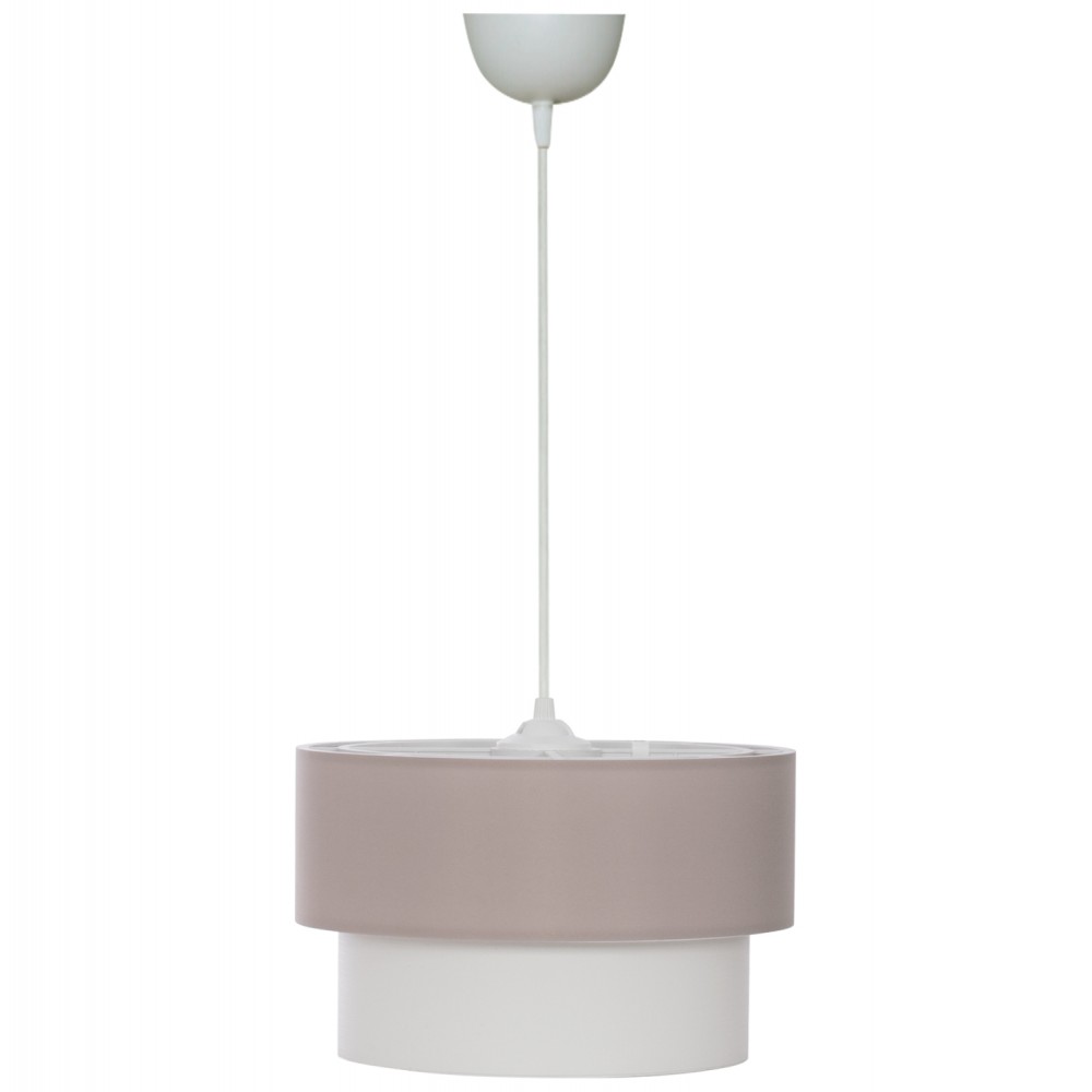 ΦΩΤΙΣΤΙΚΟ ΟΡΟΦΗΣ ME ΔΙΠΛΟ ΚΥΛΙΝΔΡΙΚΟ ΚΑΠΕΛΟ ΜΠΕΖ-ΕΚΡΟΥ Φ30x80Yεκ.HM7619.04