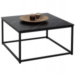 ΤΡΑΠΕΖΙ ΣΑΛΟΝΙΟΥ BRAYLEN HM8942.13 ΤΕΤΡΑΓΩΝΟ ΜΕ ΜΕΛΑΜΙΝΗ ΜΑΥΡΟ ΜΑΡΜΑΡΟ 75x75x43Υεκ.