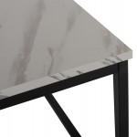 ΤΡΑΠΕΖΙ ΣΑΛΟΝΙΟΥ SAFFRON HM8975.12 ΜΕΛΑΜΙΝΗ ΛΕΥΚΟ ΜΑΡΜΑΡΟ 95x55x43Υεκ.