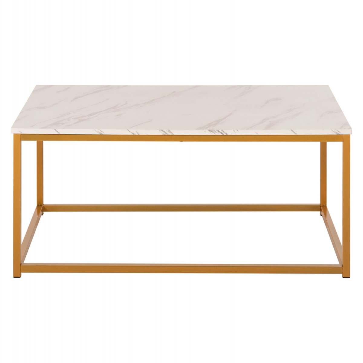 ΤΡΑΠΕΖΙ ΣΑΛΟΝΙΟΥ SAFFRON HM8975.11 ΜΕΛΑΜΙΝΗ ΛΕΥΚΟ ΜΑΡΜΑΡΟ-ΧΡΥΣΗ ΒΑΣΗ 95Χ55Χ43,5Yεκ.