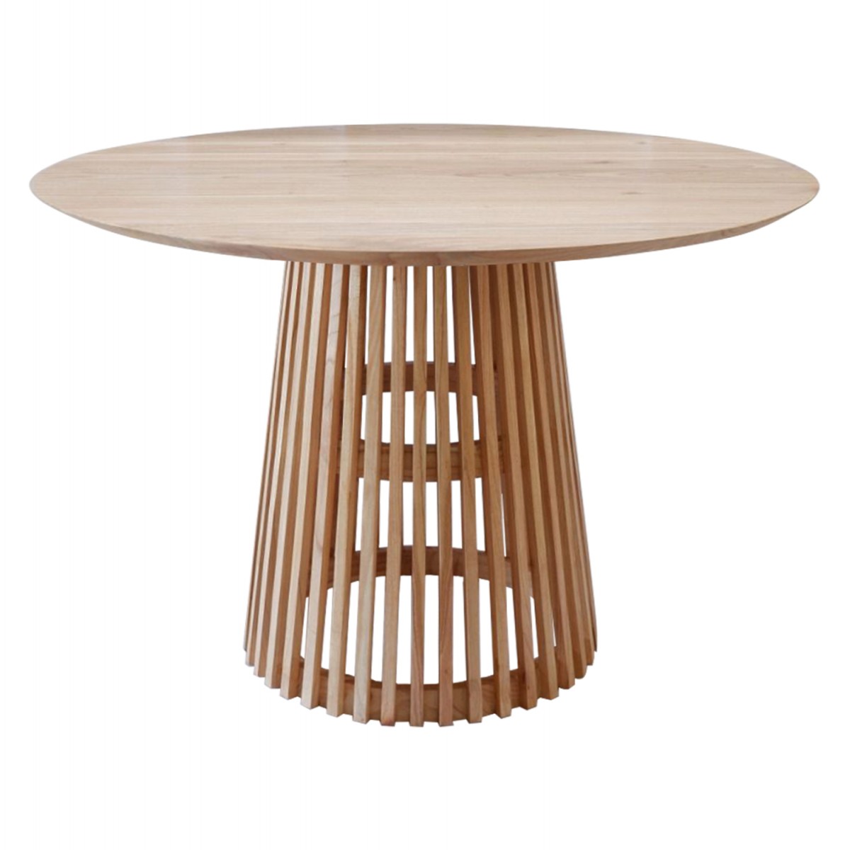 ΤΡΑΠΕΖΙ ΤΡΑΠΕΖΑΡΙΑΣ FRANTZ ΑΠΟ ΜΑΣΙΦ ΞΥΛΟ MINDI ΦΥΣΙΚΟ Φ150x78.5Yεκ.HM9457.01