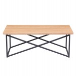 ΤΡΑΠΕΖΙ ΣΑΛΟΝΙΟΥ HM9469.01 MDF ΜΕ ΚΑΠΛΑΜΑ ΞΥΛΟΥ ΣΕ ΦΥΣΙΚΟ&ΣΤΥΛ ΡΟΥΣΤΙΚ 120x60x45,5Yεκ.